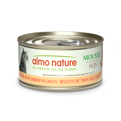 Almo Nature Natural Mousse Tuna Recipe with Shrimp in gravy 2.47oz
