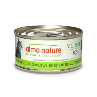 Almo Nature Natural Mousse Tuna Recipe with Zucchini in gravy  2.47oz