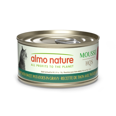 Almo Nature Natural Mousse Tuna Recipe with Sweet Potatoes in gravy 2.47oz