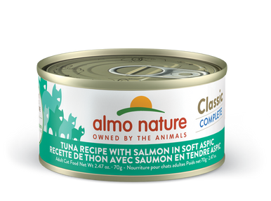 Almo Nature Classic Complete Tuna Recipe with Salmon in Soft Aspic 2.47oz