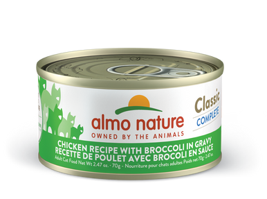 Almo Nature Classic Complete Chicken with Broccoli in gravy 2.47oz