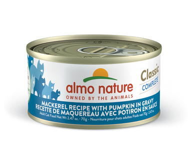 Almo Nature Classic Complete Mackerel with Pumpkin in gravy 2.47oz