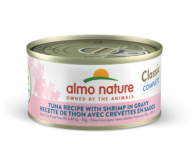 Almo Nature Classic Complete Tuna with Shrimp in gravy 2.47oz