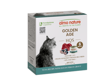 Almo Nature Functional Golden Age Tuna w/ Oceanfish in gravy 6pk of 1.76oz cans