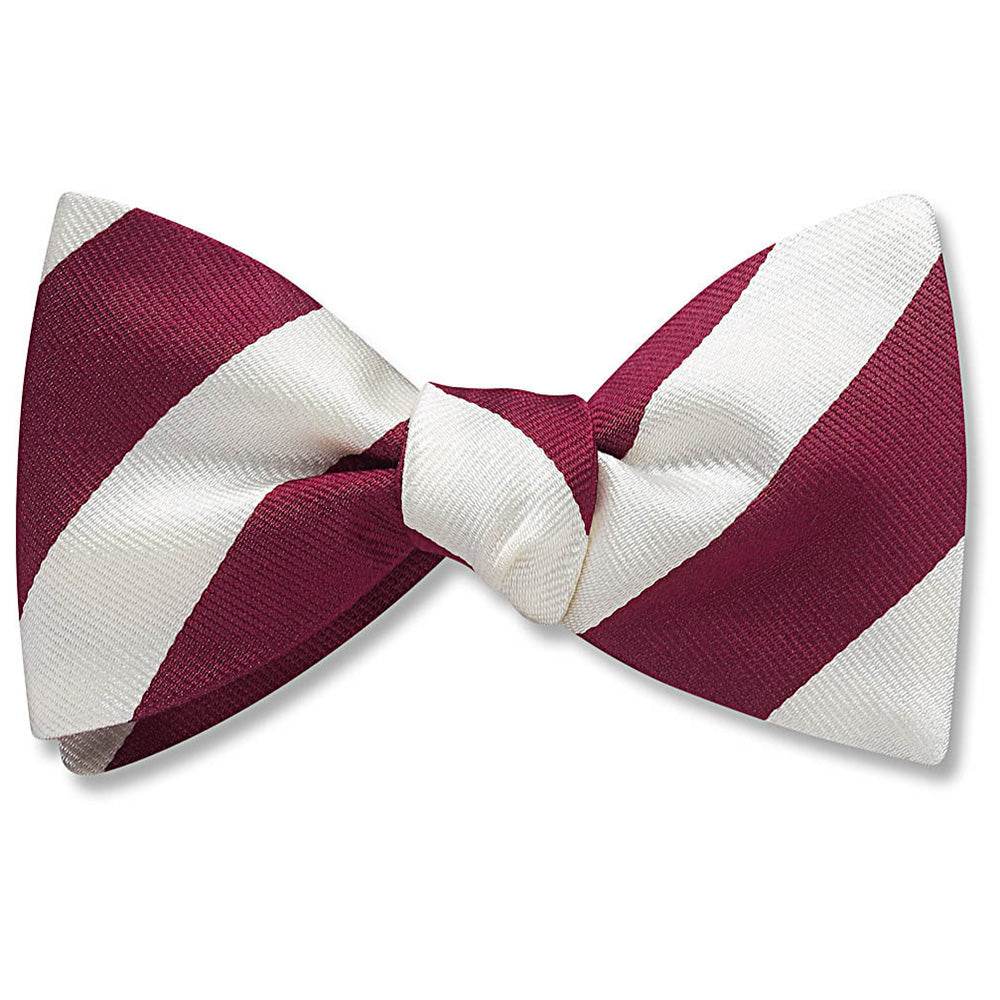 Academy Maroon and White - bow ties