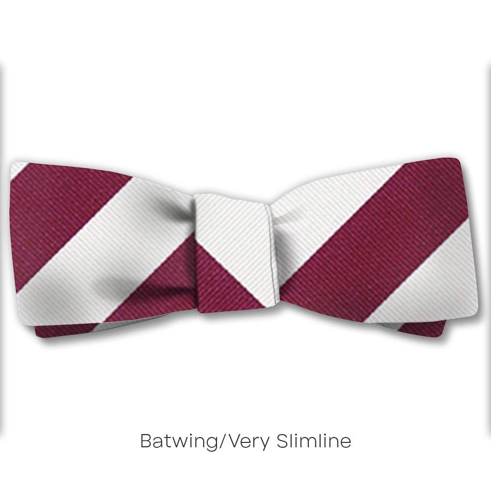 Academy Maroon and White - bow ties
