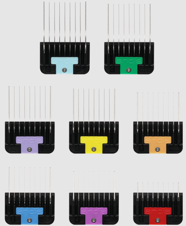 Andis Universal Attachment Comb Set 8 Piece by Pet Food Warehouse