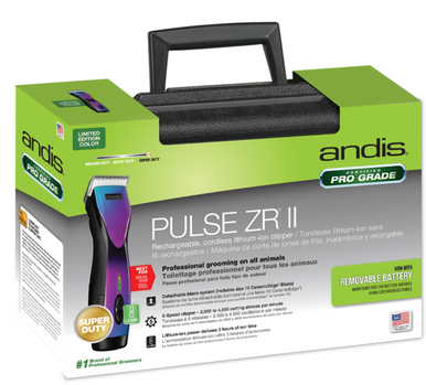 Andis Purple Pulsezr2 Rechargeable 5-speed Clipper w/10blade