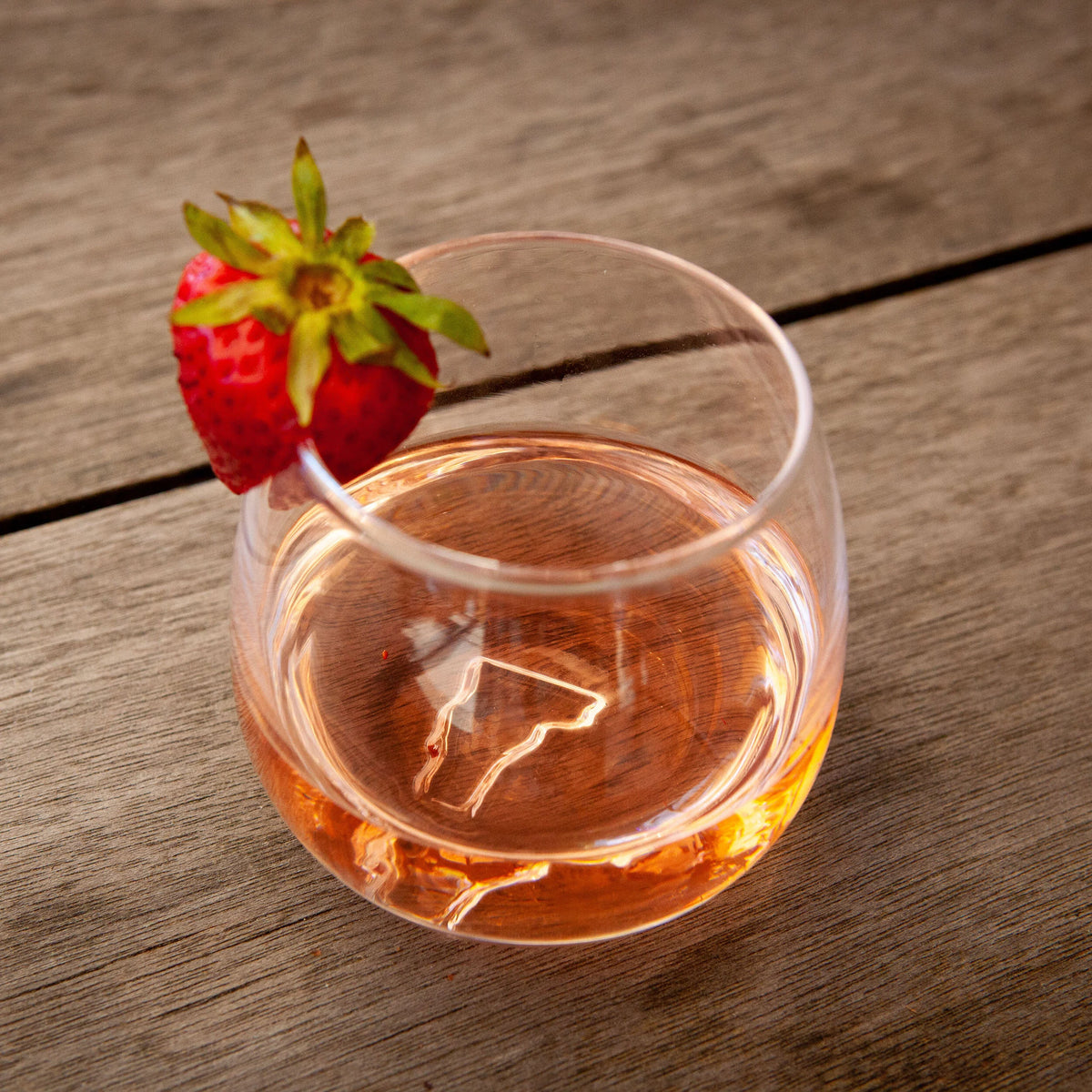 Short Stemless Wine Glass