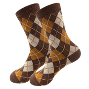 Argyle Brown Women's Socks