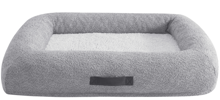 HLJ Consumer FoamHome & Pet Bumper Box Bed Memory Foam Grey 33" x 23"
