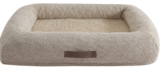 HLJ Consumer FoamHome & Pet Bumper Box Bed Memory Foam Tan 33" x 23"
