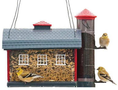 Audubon Red Barn Combo Feeder