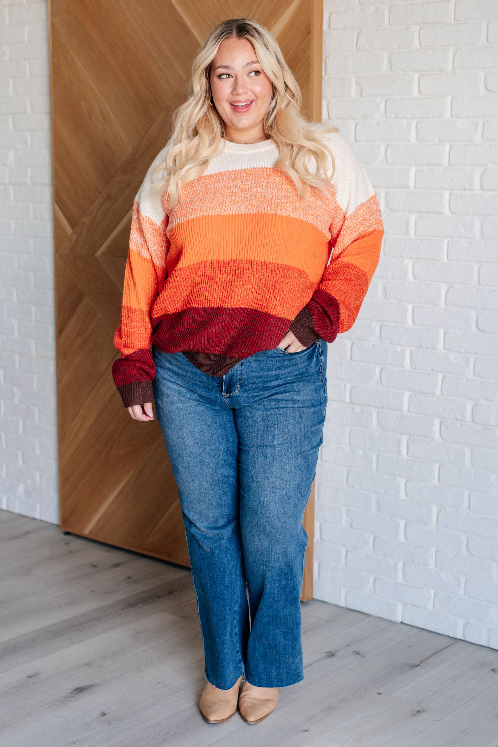 All Too Well Color Block Sweater by SidePony Boutique