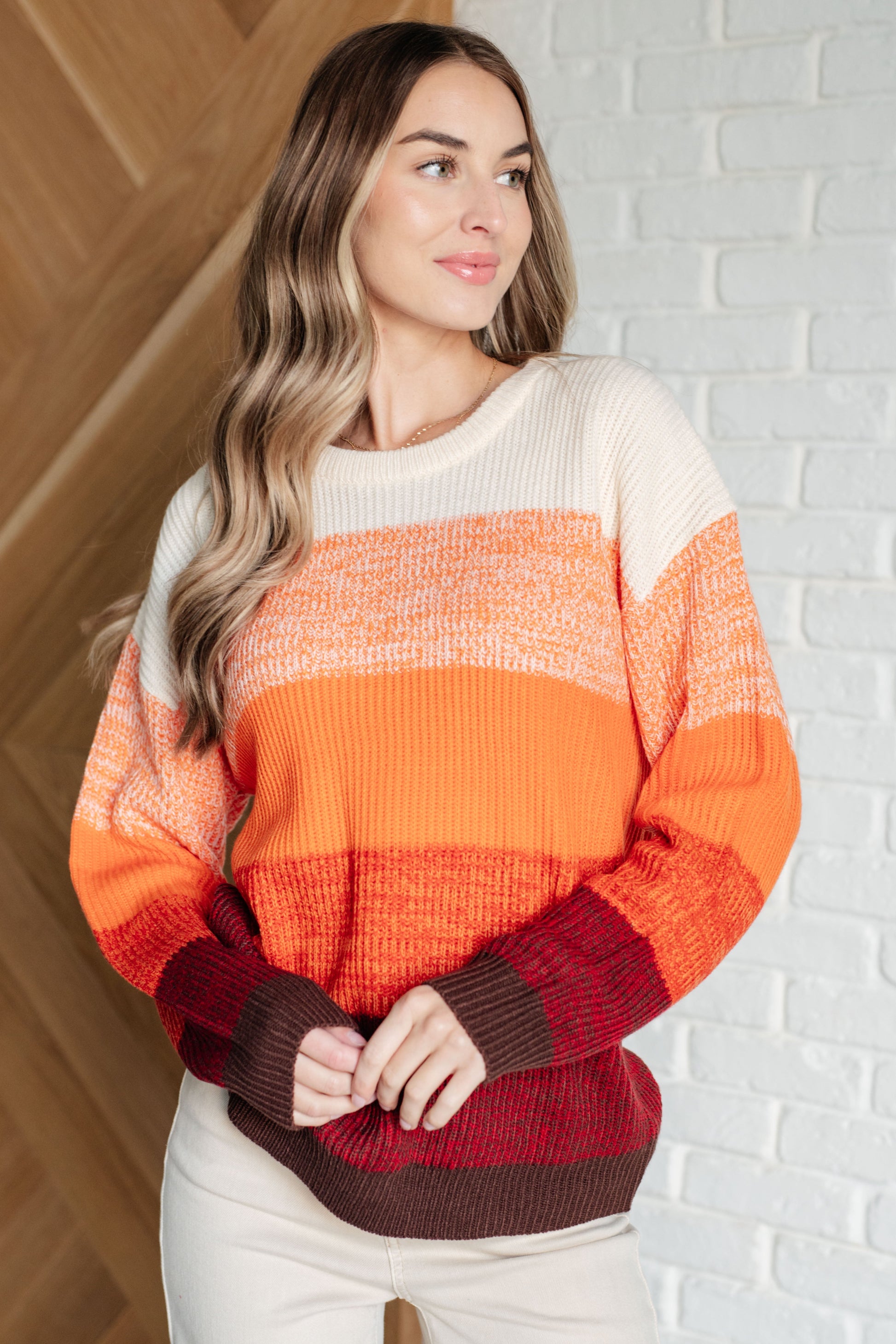 All Too Well Color Block Sweater by SidePony Boutique