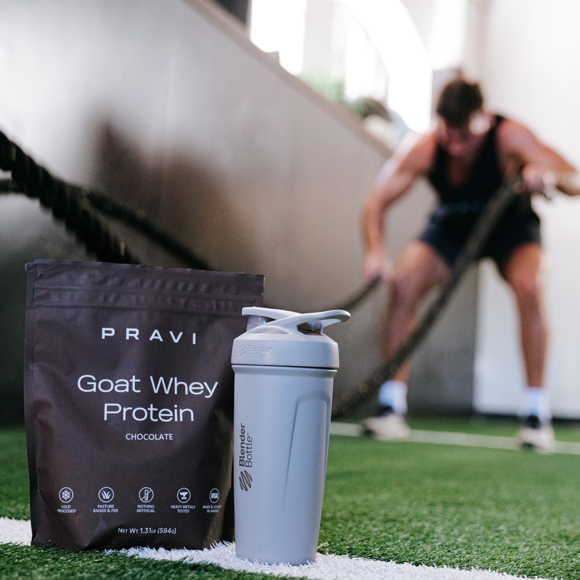 Chocolate Goat Whey Protein by PRAVI Nutrition