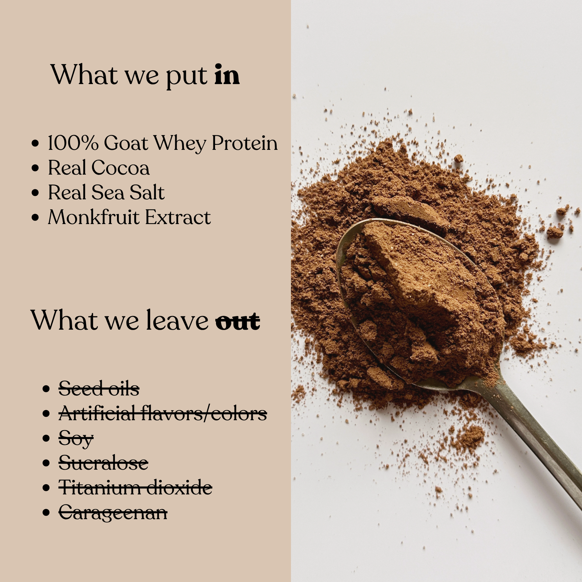 Chocolate Goat Whey Protein by PRAVI Nutrition