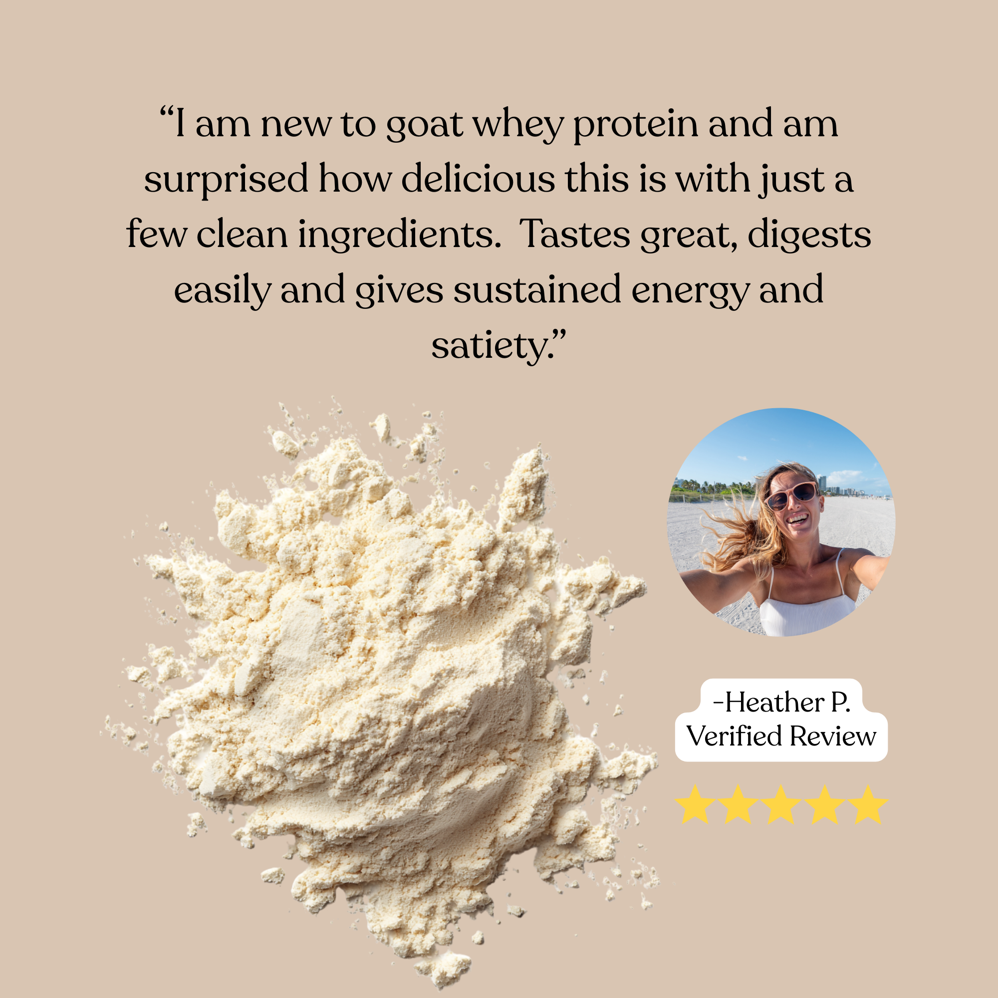 Vanilla Goat Whey Protein by PRAVI Nutrition