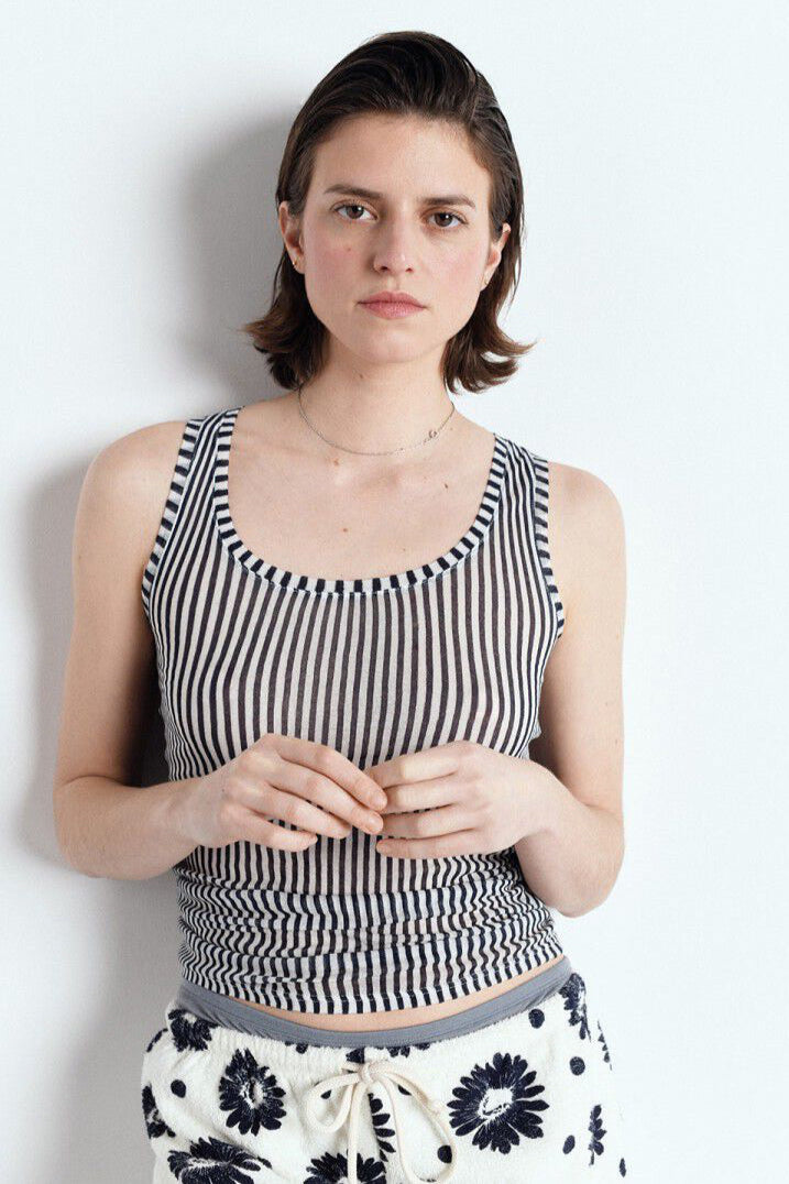 American Vintage Massachusetts Tank in Navy by Dear Lucy