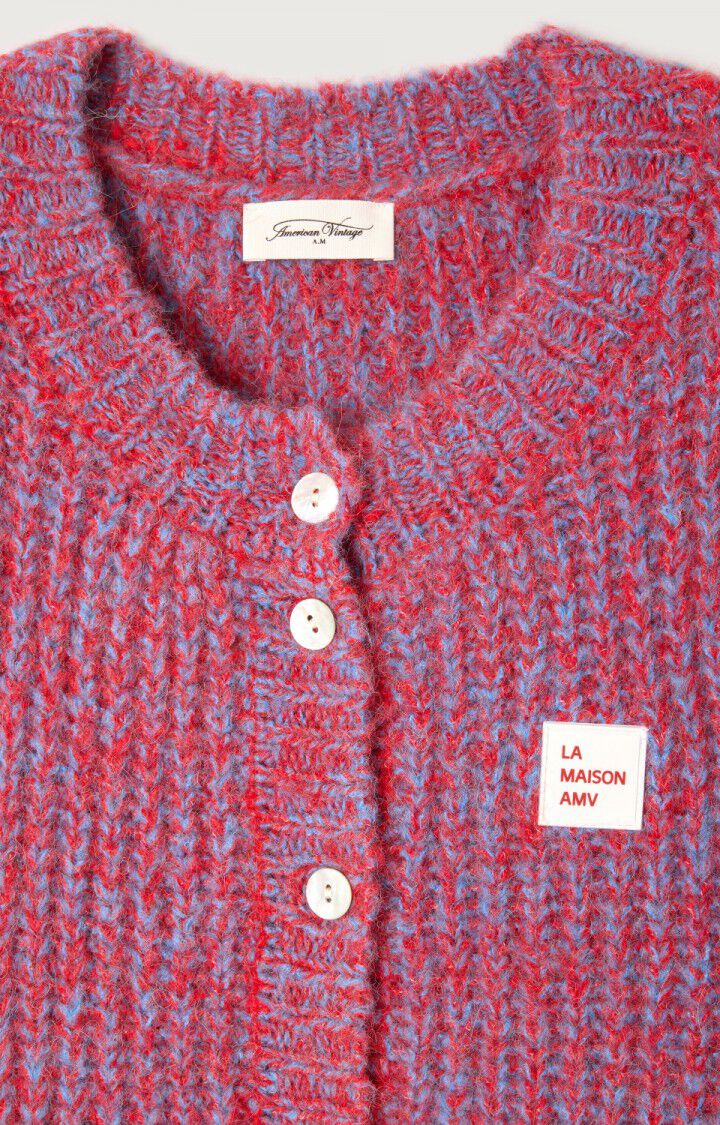 American Vintage East Cardigan – Heathered Chili Red by Dear Lucy