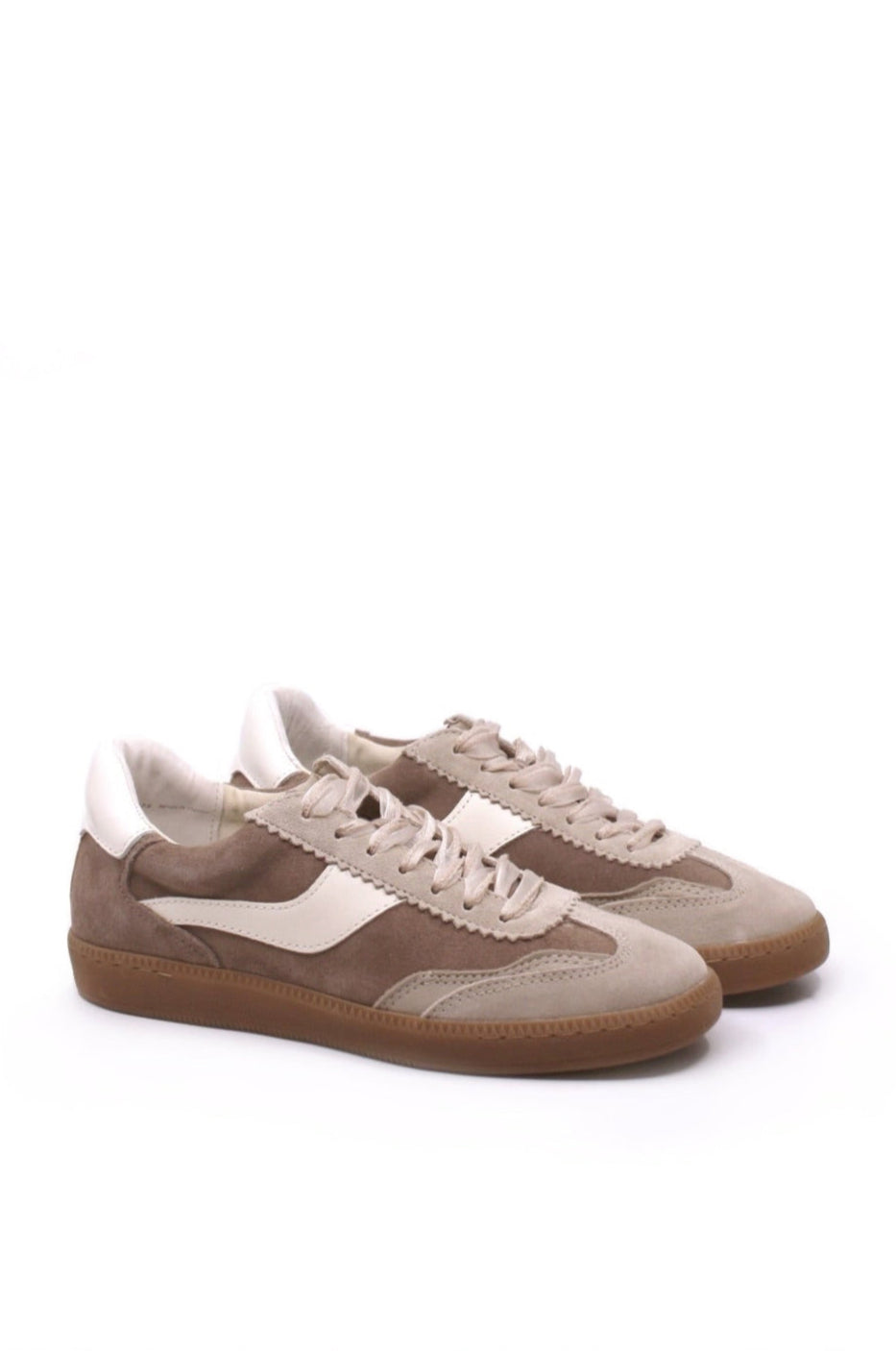 Dolce Vita Notice Sneaker in Dark Taupe Suede by Dear Lucy