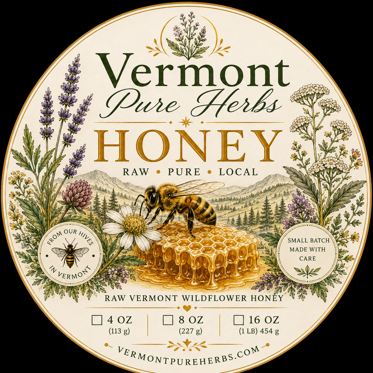 Raw Vermont Honey