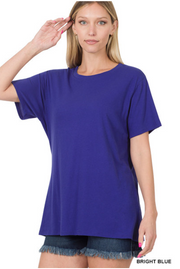 Cardinal Short Sleeve Tee in Bright Blue by SidePony Boutique