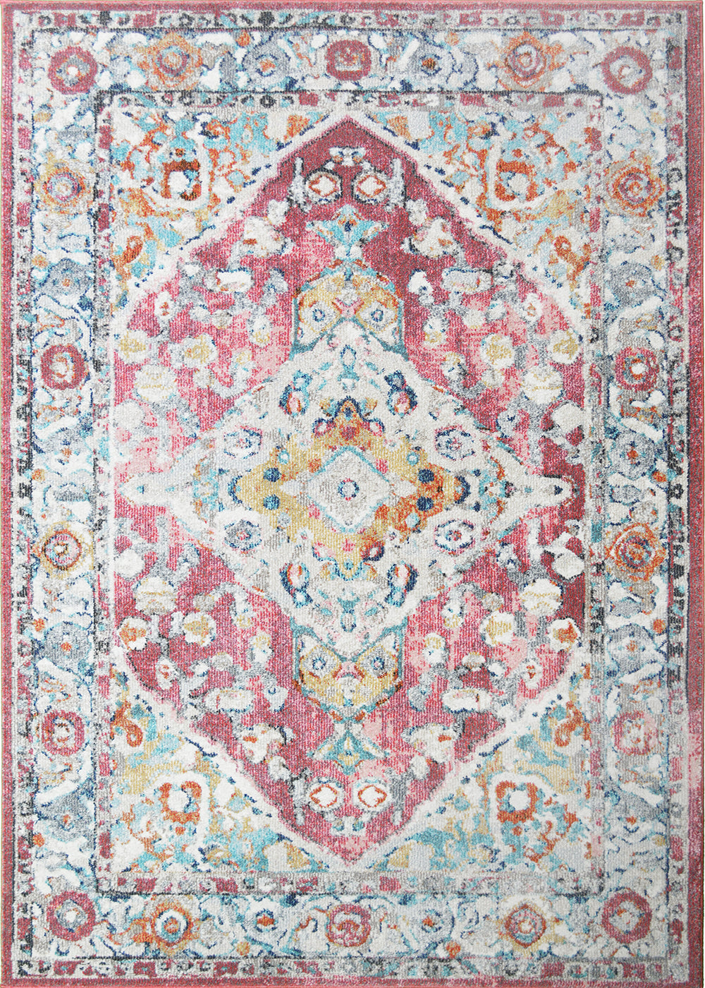 Barcelona Isabella Rug Pink 5'3" x 7'3" by Homeportonline