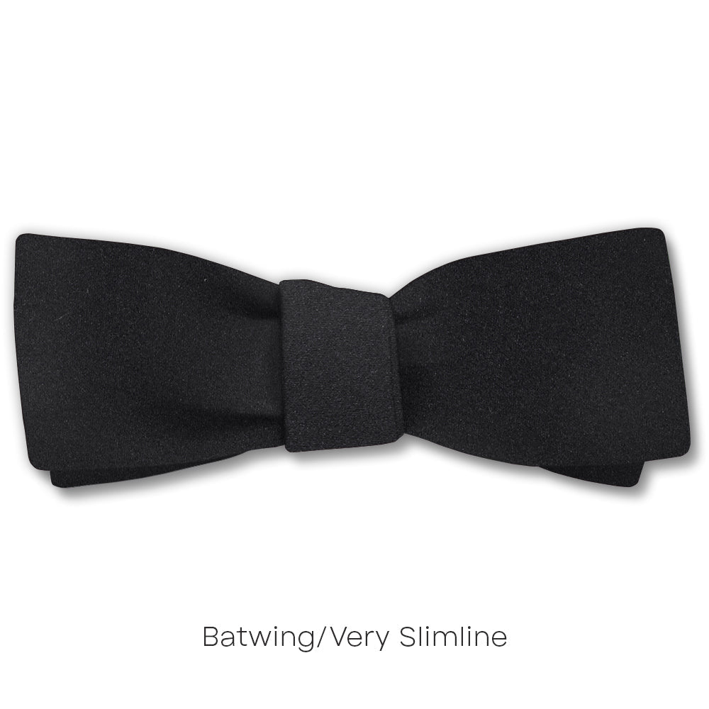 Black Charmeuse - bow ties