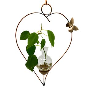 Freeform Heart Hanging Vase