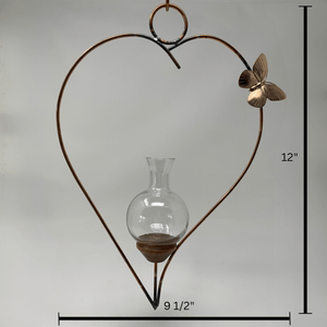 Freeform Heart Hanging Vase