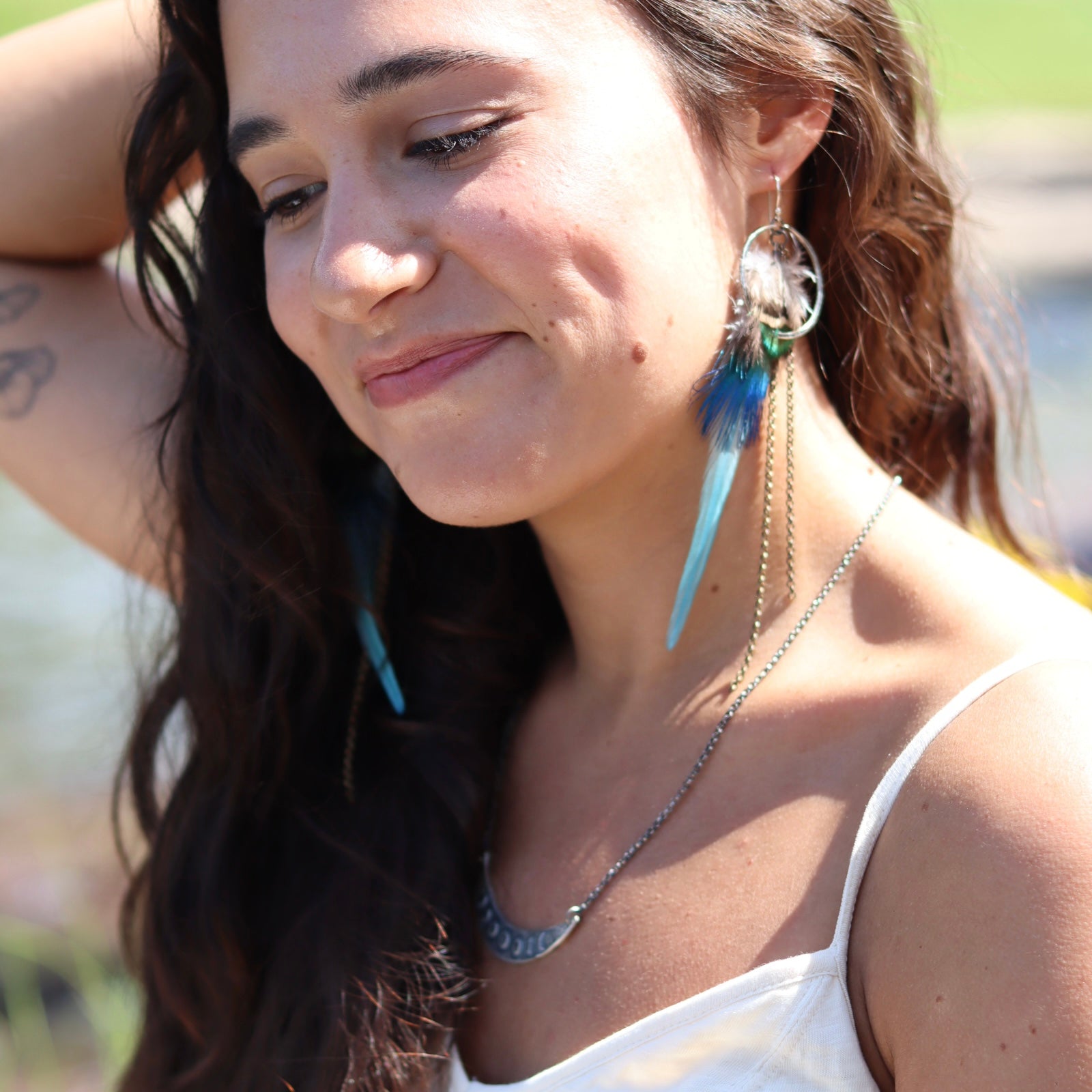 Silver Moon Phase Crescent Necklace by jenkahnjewelry