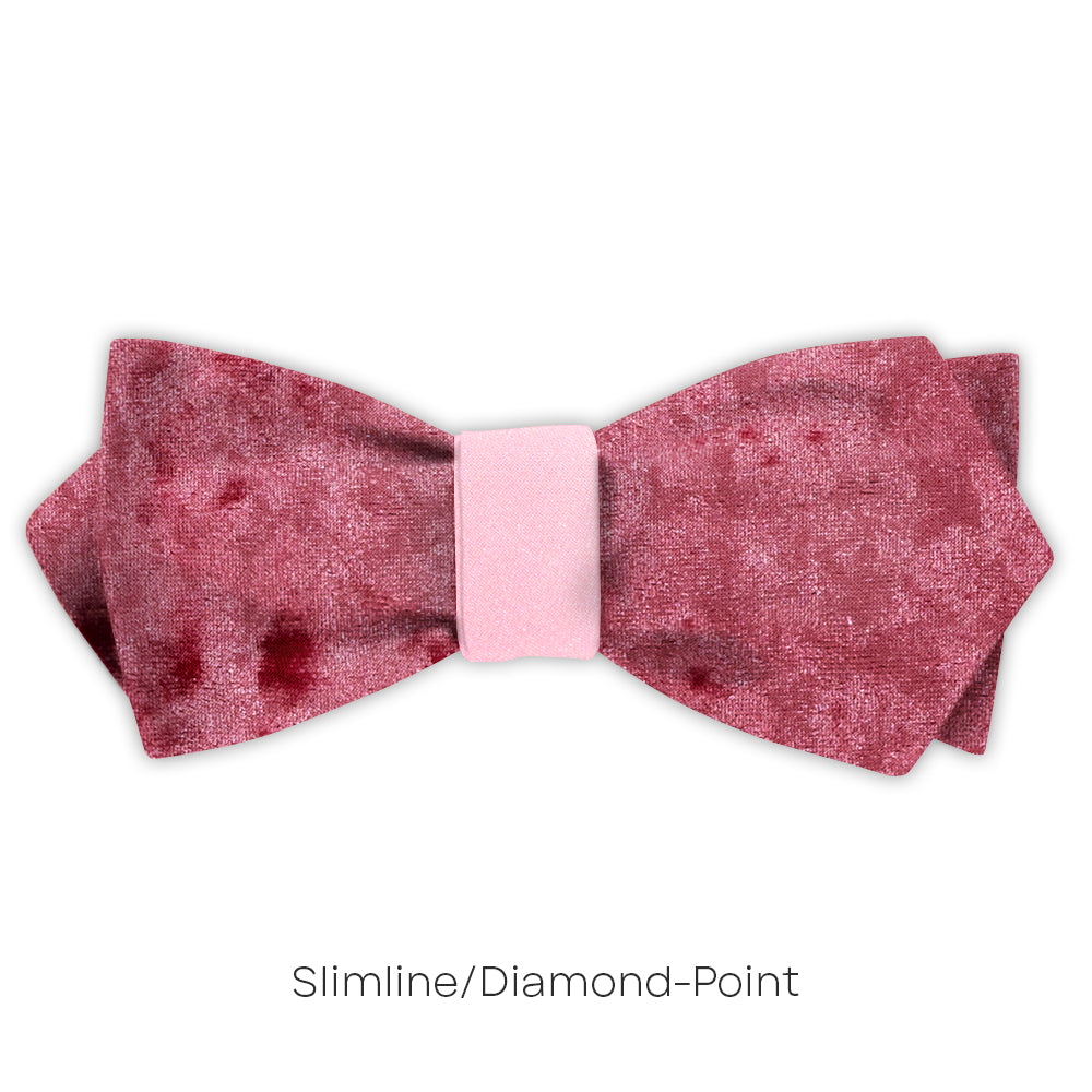 Velvet Pink - Reversible bow ties