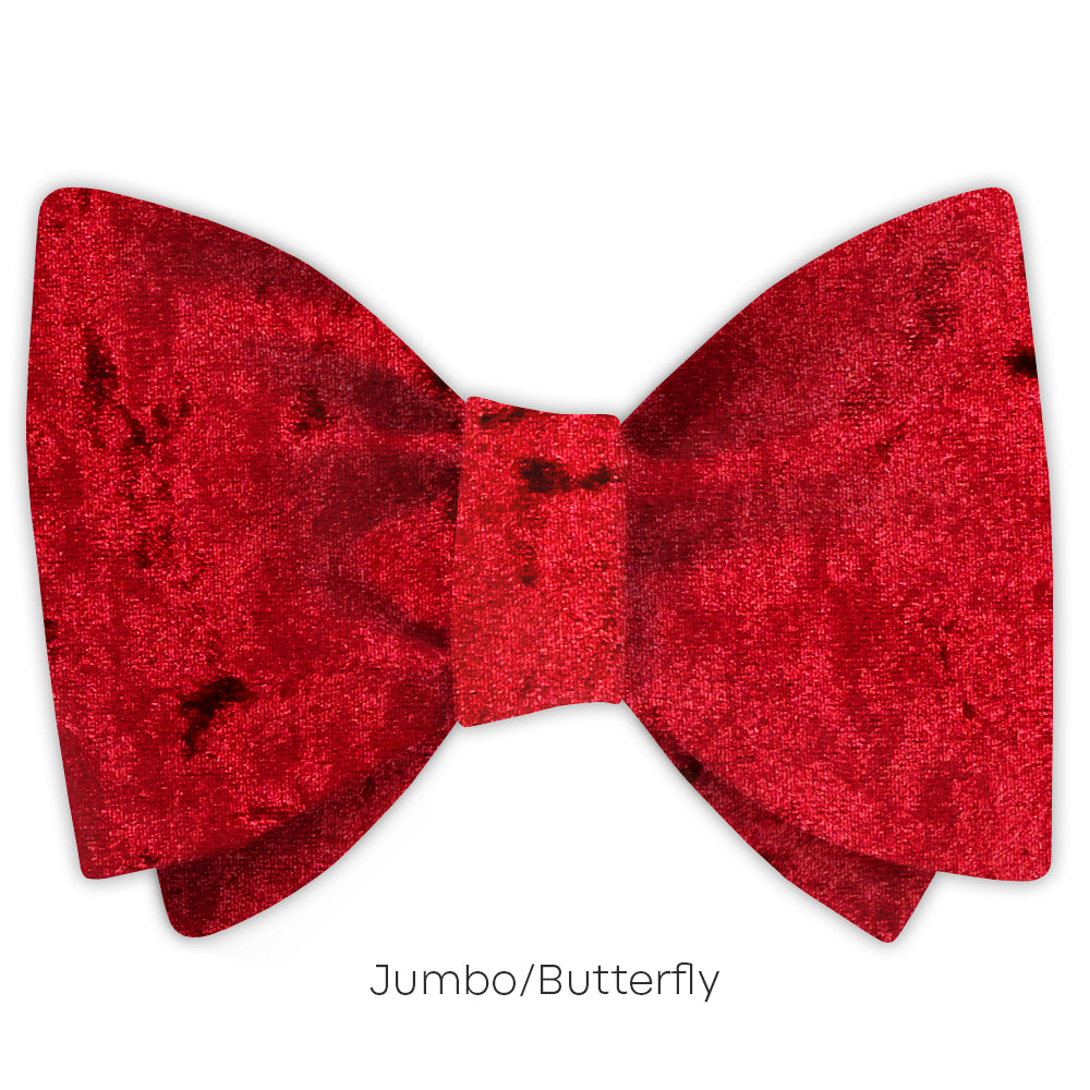 Velvet Persimmon - Reversible bow ties