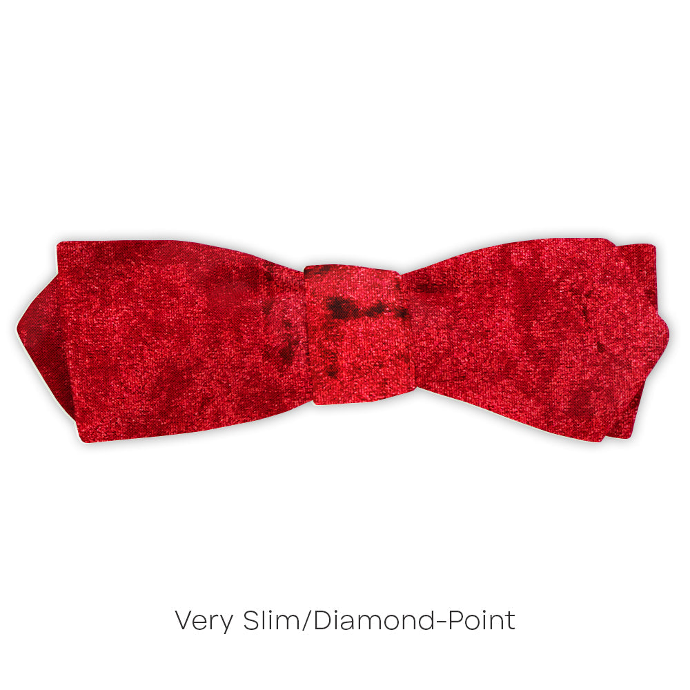 Velvet Persimmon - Reversible bow ties