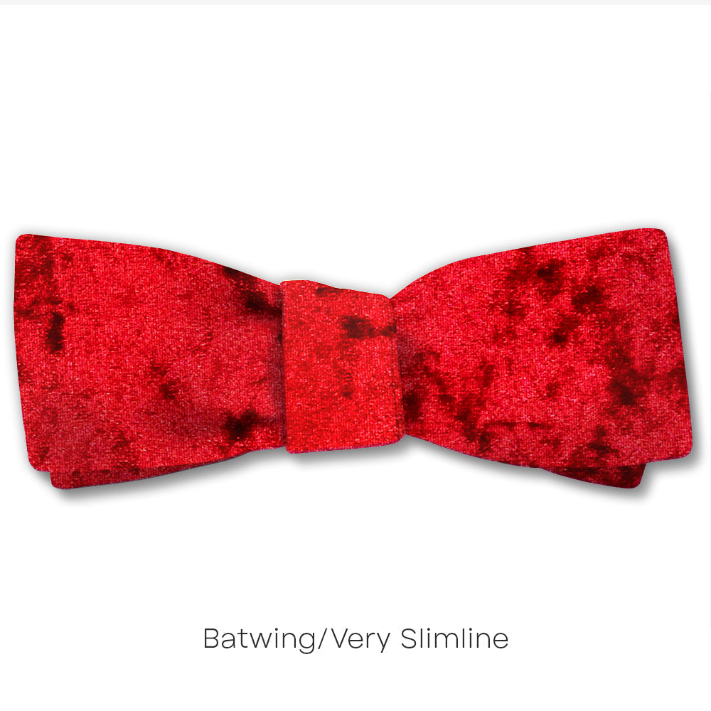 Velvet Persimmon - Reversible bow ties