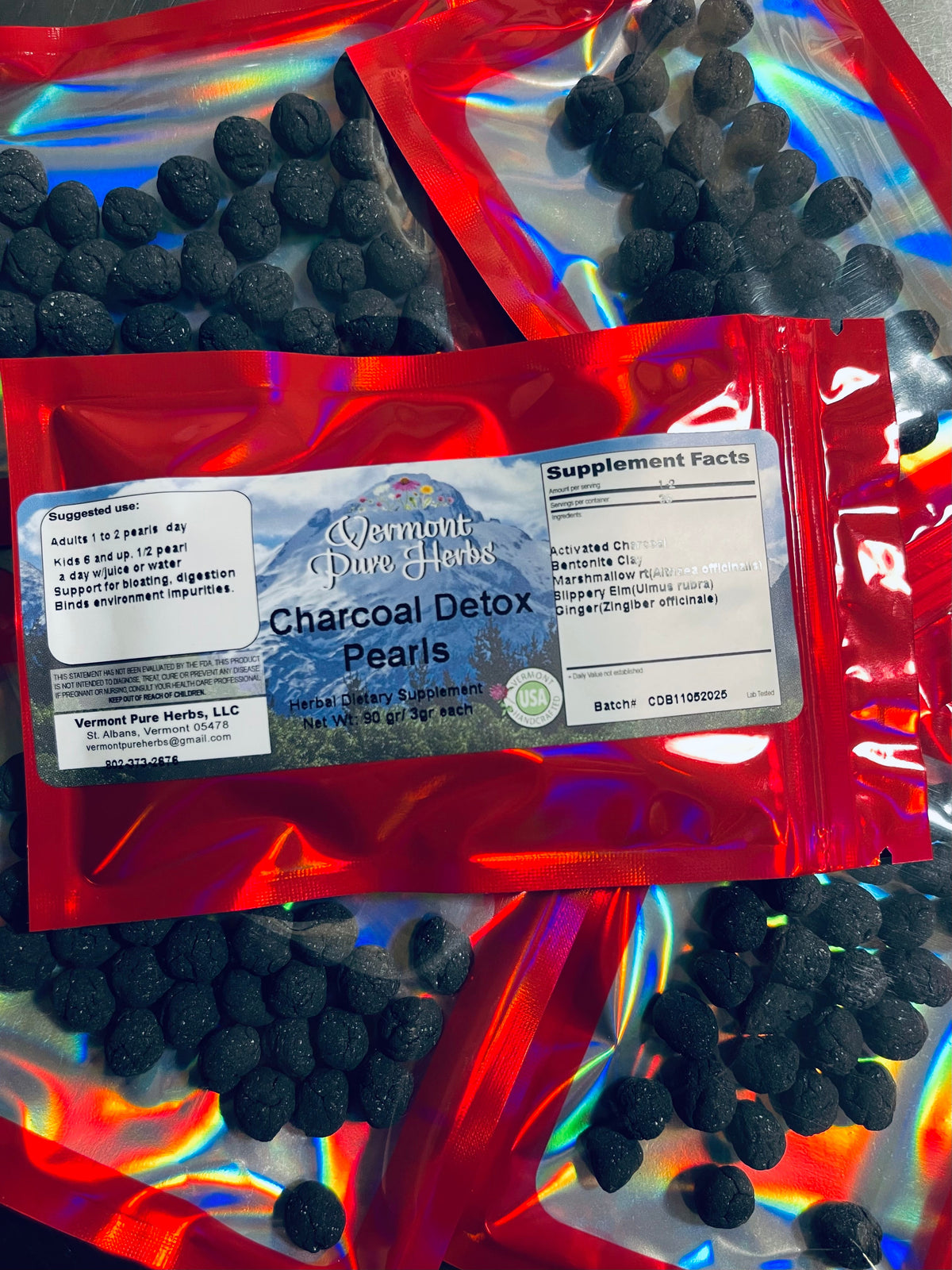 Charcoal Detox Pearls (30 in each bag)