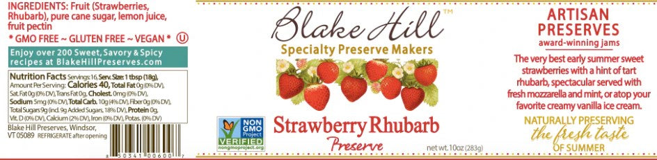 Taste of Vermont Gift Box. Pancakes, Maple Syrup, and Blake Hill Strawberry Rhubarb Preserve by Barred Woods Maple