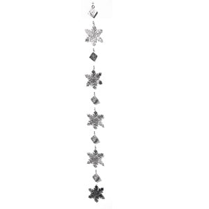 Hanging Decor - Tin Foil Snowflake by Homeportonline