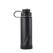 Water Bottle - The Boulder Insulated w/Strainer Black 20oz by Homeportonline