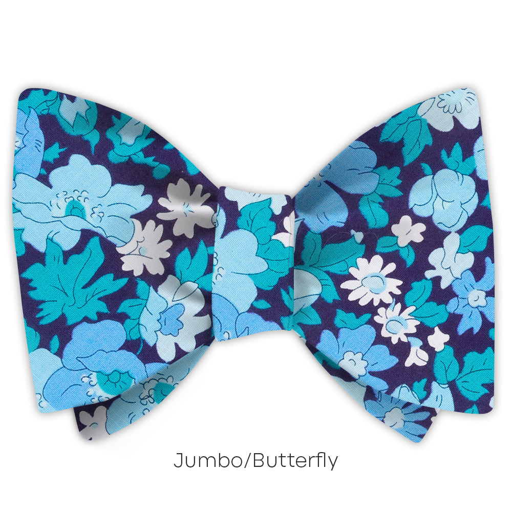 Blue Delphi - bow ties