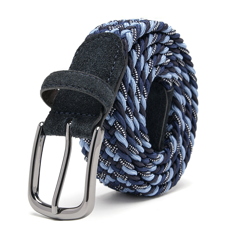 Bradenton Navy/Black/Blue Braided Belt