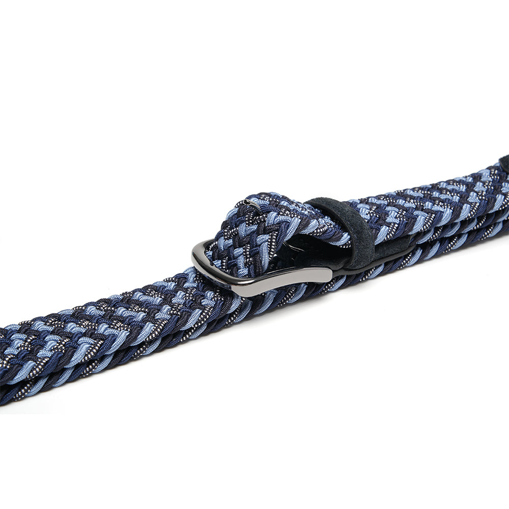 Bradenton Navy/Black/Blue Braided Belt
