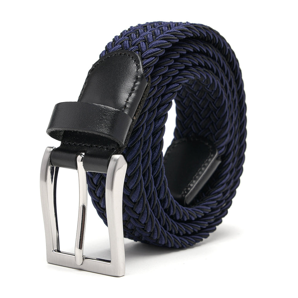 Bradenton Navy/Black Braided Belt