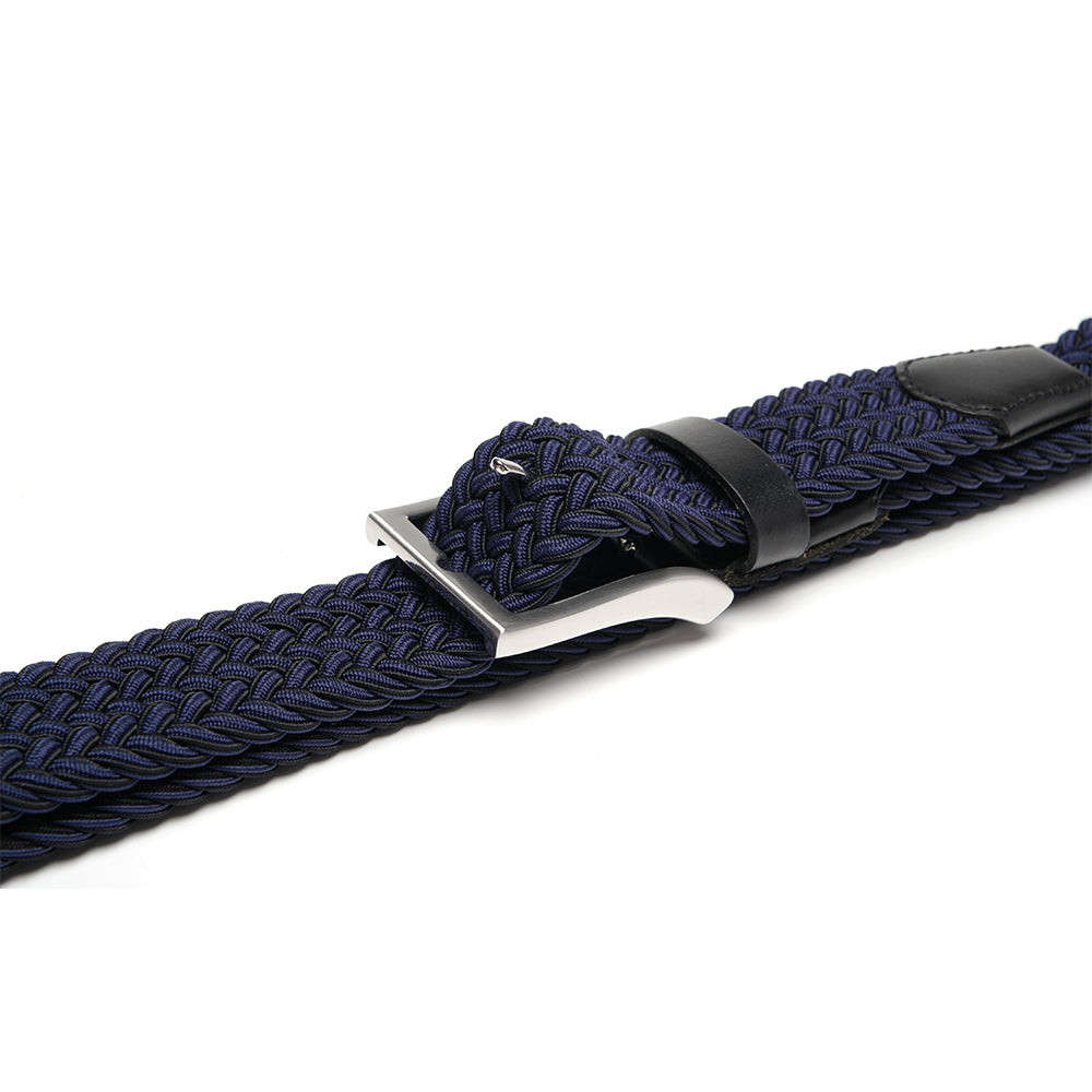Bradenton Navy/Black Braided Belt
