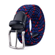 Bradenton Navy/Blue/Red Braided Belt