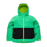 Kids Pinnakle Insulated Jacket - Toucan Green/Raven Black by Hootie Hoo