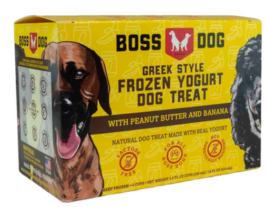 Boss Dog Yogurt Peanut Butter & Banana Dog Food 3.5oz 4-Pack