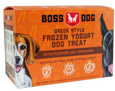 Boss Dog Yogurt Pumpkin & Cinnamon Dog Food3.5oz 4-Pack