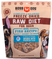 Boss Dog Fish Recipe Freeze Dried Complete Dog Food 12oz by Pet Food Warehouse